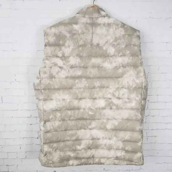 Lululemon Navigation Stretch Down Vest Size XXL Mesosphere White Opal Raw Linen - Picture 5 of 8